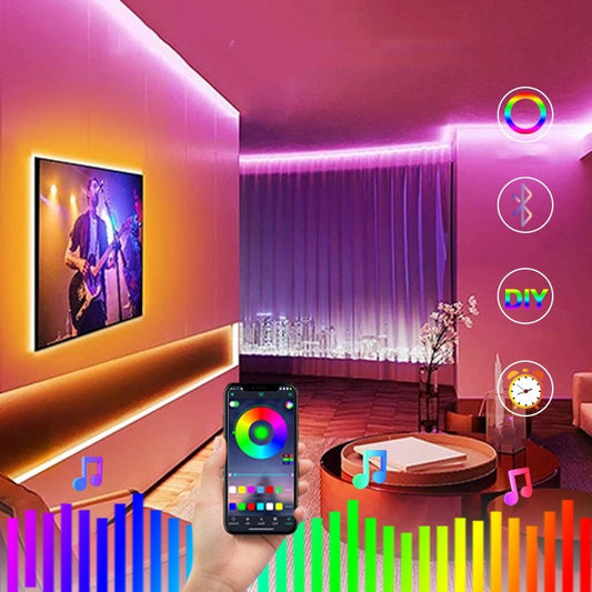 Music Light Belt Set With Seven Colored Light Strips Intelligent