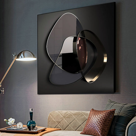 Modern Abstract 3D Metal Wall Art Canvas