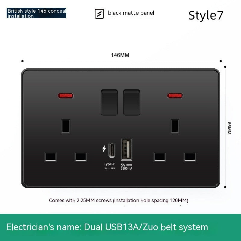 British British Standard Multi-Use Hong Kong Version Switches And Sockets