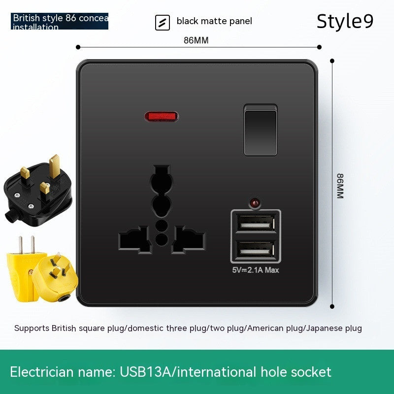 British British Standard Multi-Use Hong Kong Version Switches And Sockets