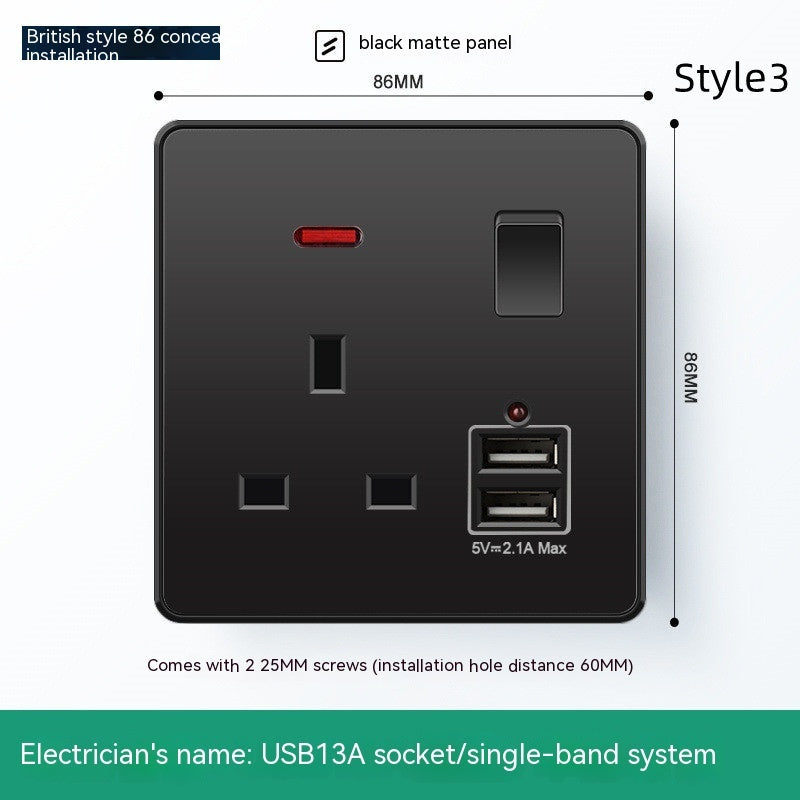 British British Standard Multi-Use Hong Kong Version Switches And Sockets