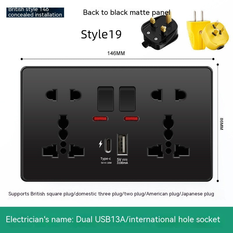 British British Standard Multi-Use Hong Kong Version Switches And Sockets