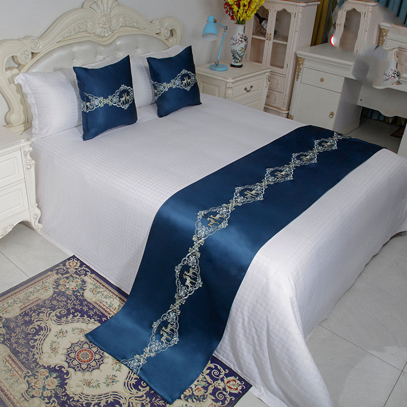 Bedding Household Bed Cover Cushion Decorative Cushion Bed Bed Scarf Bed Flag Bed Foot Towel