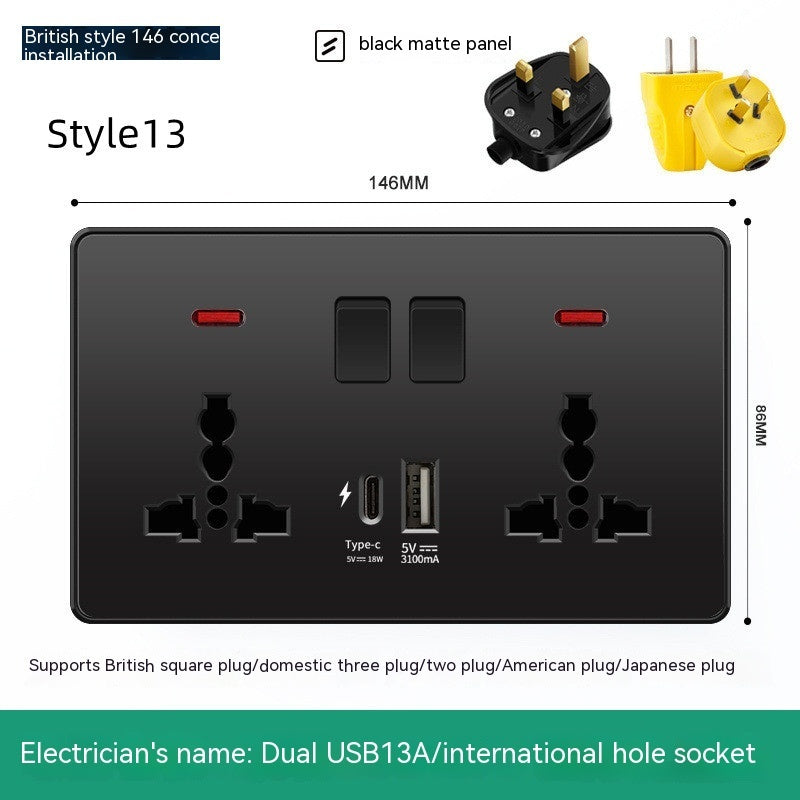 British British Standard Multi-Use Hong Kong Version Switches And Sockets