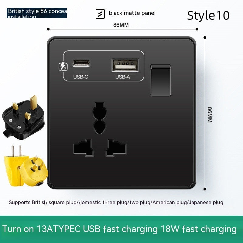 British British Standard Multi-Use Hong Kong Version Switches And Sockets